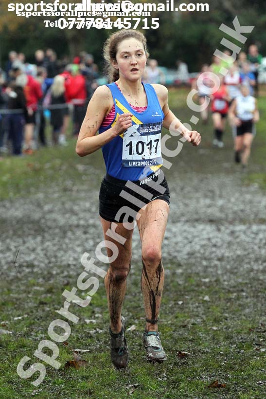 Senior and under-23 women, 2019 European Cross Country Trials and British Cross Challenge, Sefton Park, Liverpool.  Photo: David T. Hewitson/Sports for All Pics